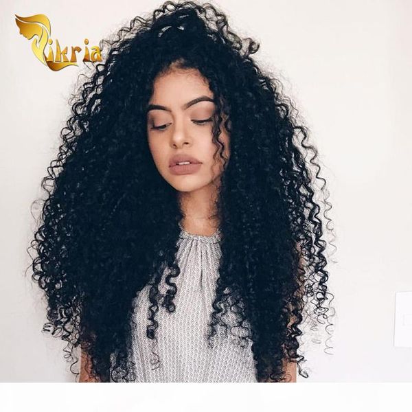 

deep curly virgin human hair lace wigs brazilian indian peruvian malaysian lace front wigs remy human hair full lace wigs, Black;brown