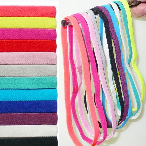 

1pc headbands women men yoga headband sport fitness run anti-slip rubber headbands elastic hair bands thin hairbands h jlltwa