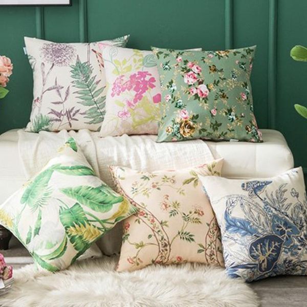 

cushion/decorative pillow qplzf american pastoral style leather sofa cushion home