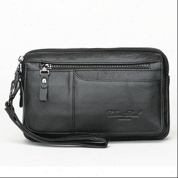 

genuine leather men clucth wallets male long purse mens phone carteiras mujer handy bags, Red;black