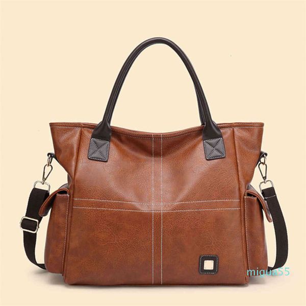 

fashion simple style restoring ancient ways ms luxury handbag large capacity one shoulder. lady handbags leather female bag