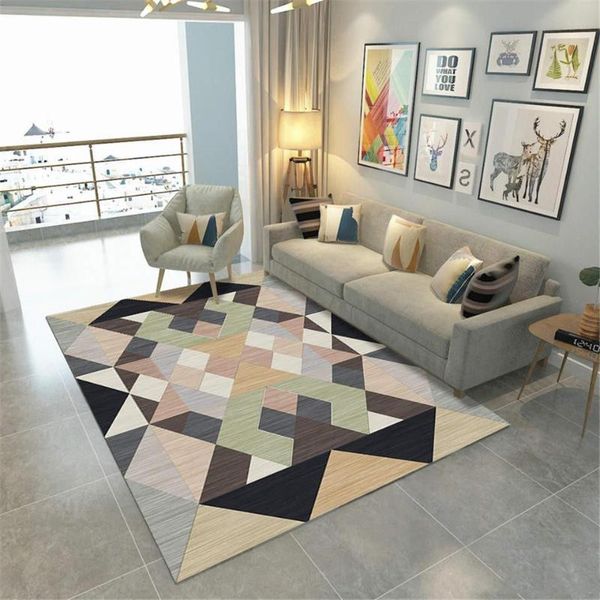 

carpets modern nordic for large living room color geometric pattern big rugs polyster carpet soft velvet fabric entrance mat