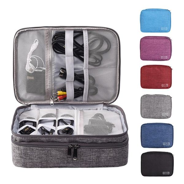 

storage bags three-layer waterproof bag w/ detachable camping portable tool travel kit case pouch