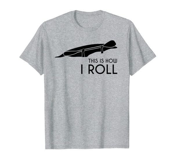 

whitewater kayak kayaking t shirt this is how i roll, White;black