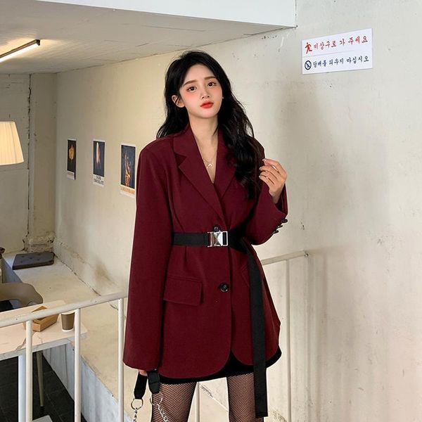 

women's suits & blazers real po 2021 leisure fashion suit jacket design sense short red, White;black