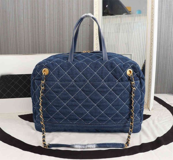 

handbag oxford blue cloth women's bag portable one shoulder messenger zipper lock