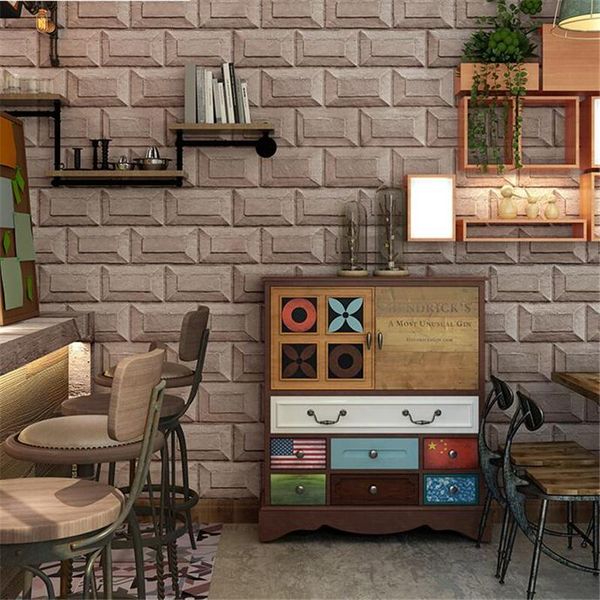 

wallpapers wellyu retro industrial wind cement brick wallpaper antique wall paper restaurant el clothing store 3d papel de parede