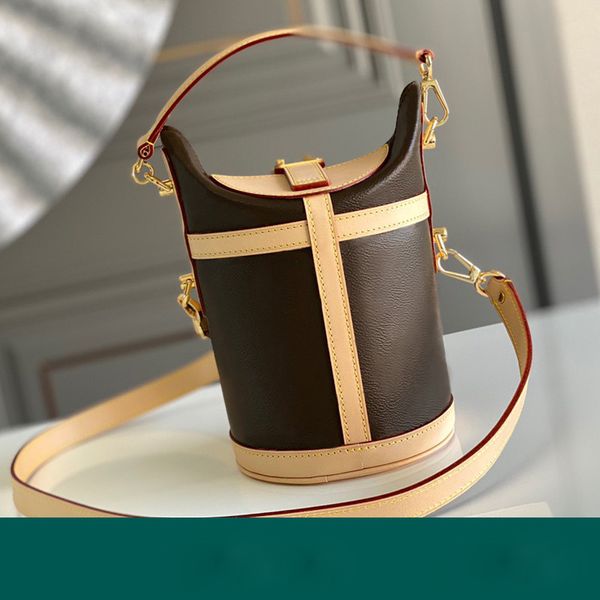 

5a crossbody designer bag designers duffles bags luxurys handbag women genuine leather s-lock clasp canvas bucket shoulder purse messenger h