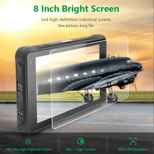 

scanners 8 inch android 10 gms certified industrial rugged tablet pc 4gb ram 64g ssd with 1000nit option ip67 waterproof