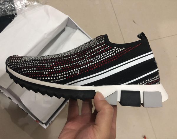 

latest 5.5-12 highest quality luxury sports reflective designer trend sneakers men shoes women chaussures loafers running martin platform a1, Black