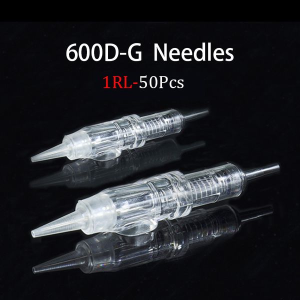 

tattoo needle dermografo 1rl disposable sterilized permanent makeup cartridge needles tips for eyebrow lip agulha easy click
