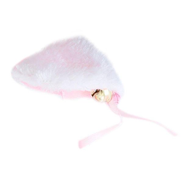 

hair clips & barrettes 2pcs/pair women girls night party cute fluffy plush ears with jingle bell bowknot decor duckbill hairpins, Golden;silver