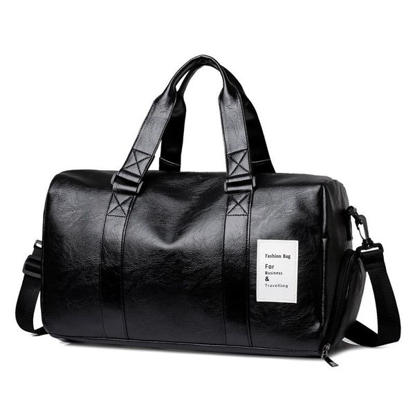 

new product gym bag pu travel bag dry and wet men fitness yoga travel luggage single shoulder sports