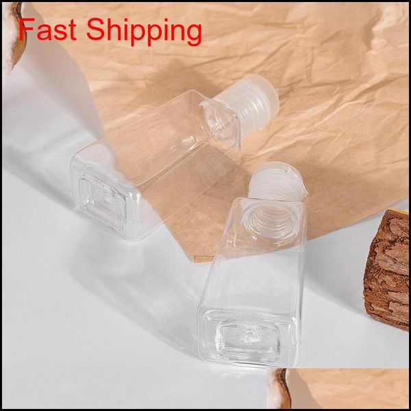

1oz clear empty plastic flip cap bottle cosmetic travel size containers refillable toiletry bottles for emollient water fppia qmf8x