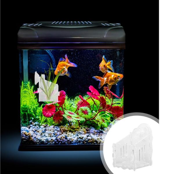 

decorations aquarium aquatic planting cup water plants acrylic holder with suction