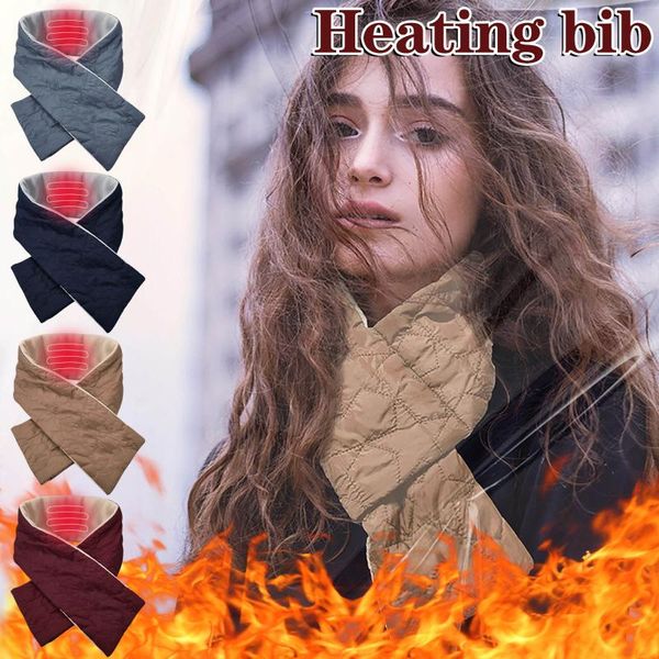 

scarves 2021 winter scarf heated usb women heating couple neckerchief plush collar neck protector, Blue;gray