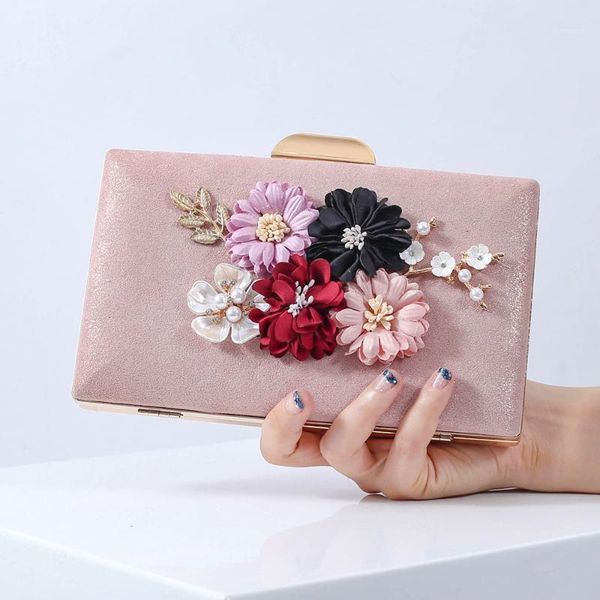 

evening bags for women 2021 3d flower design female small clutch handbag crossbody girl shoulder messenger wallet1