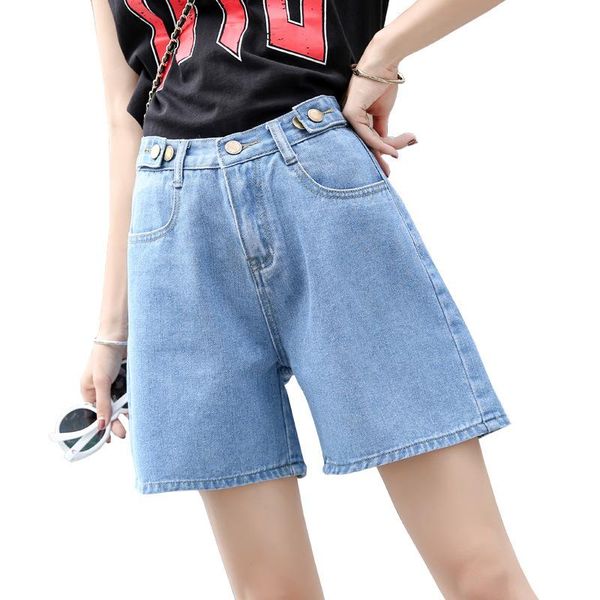 

women's shorts 2021 spring summer loose wild denim fashion slim, White;black