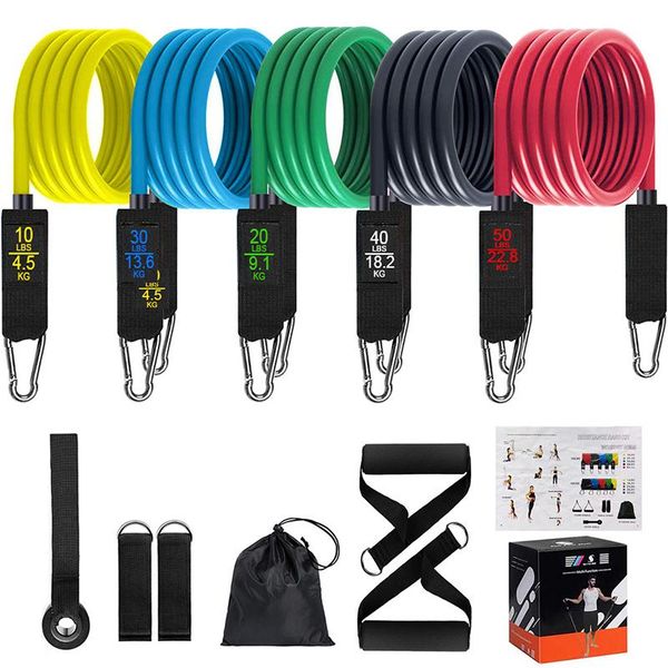 

resistance bands multifunctional rally chest expander fitness equipment arm strength home ladies pull rope male muscle training