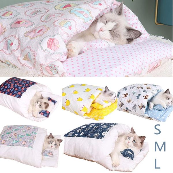 

cat beds & furniture removable dog bed sleeping bag sofas mat winter warm house small pet puppy kennel nest cushion products