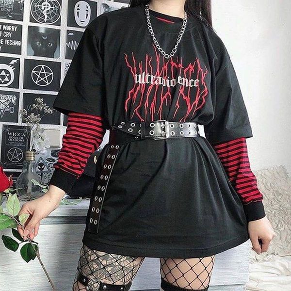 

satan made me do it gothic tees harajuku casual s-2xl letter hip hop punk casual o-neck women short sleeve fun devil t-shirt, White
