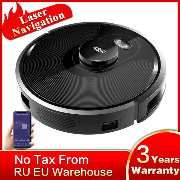 

vacuum cleaners robot cleaner abir x8, laser lidar navigation,6500pa suction,multi-floor map,uv lamp,y shape wet mopping, app no-go zones