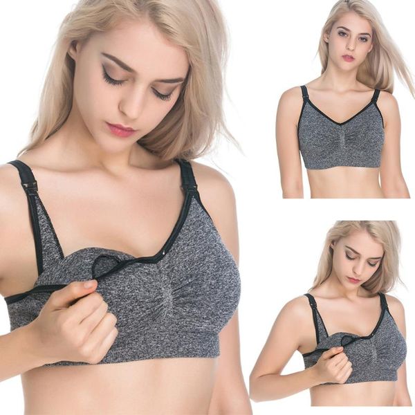 

maternity intimates arloneet women no steel ring bra intimate ladies button print lactation bra# 25, White