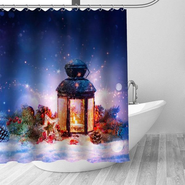 

shower curtains merry christmas decorations curtain waterproof fabric bathroom nature bath opaque things