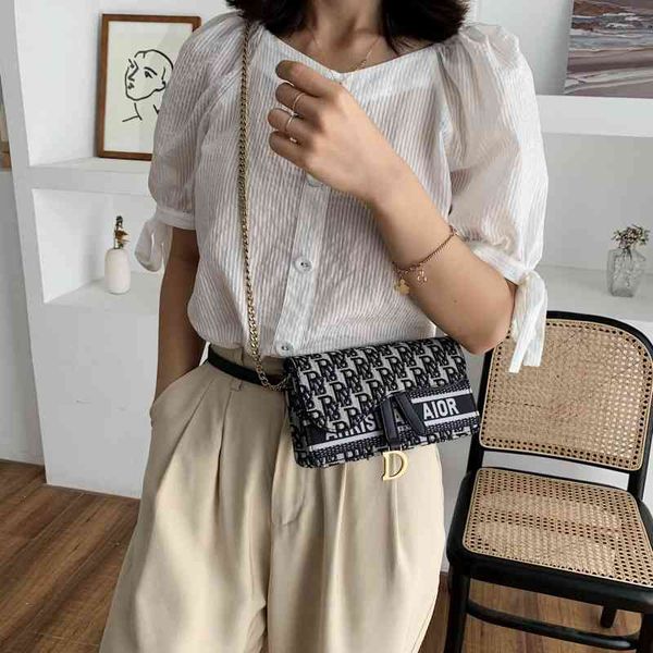 

design new fashion style small chest waist messenger bag women's single shoulder chain bag handbags