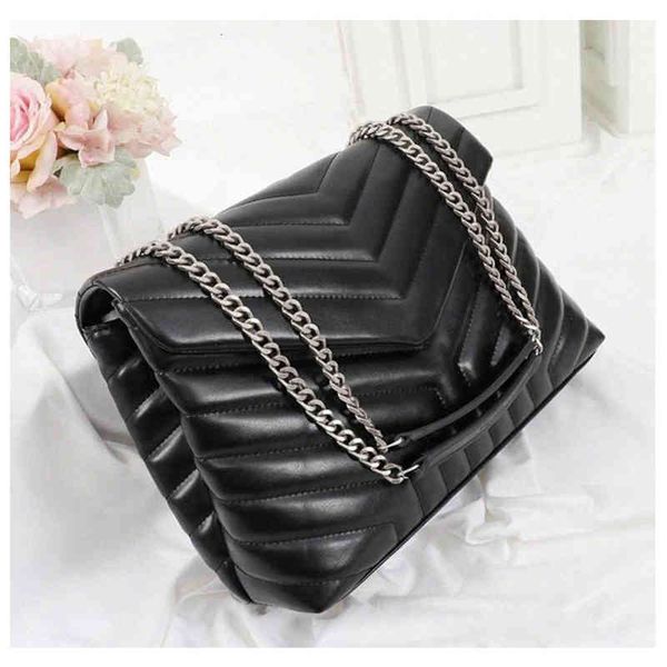 

designers handbags selling square fat loulou chain bag real leather womens large-capacity shoulder bags quilted mess lou