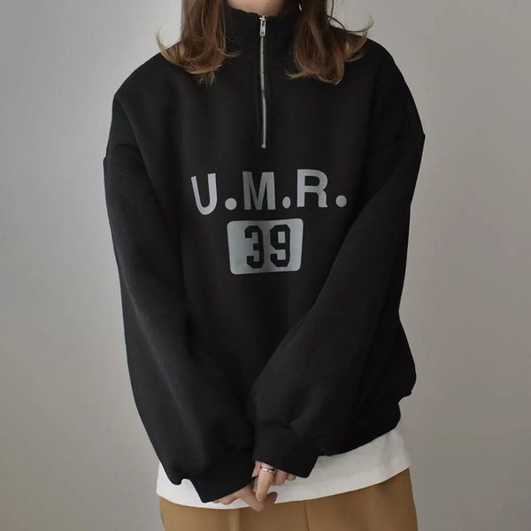 

new women's hoodie printed long sleeve 2021 spring zipper 8r3q, Black