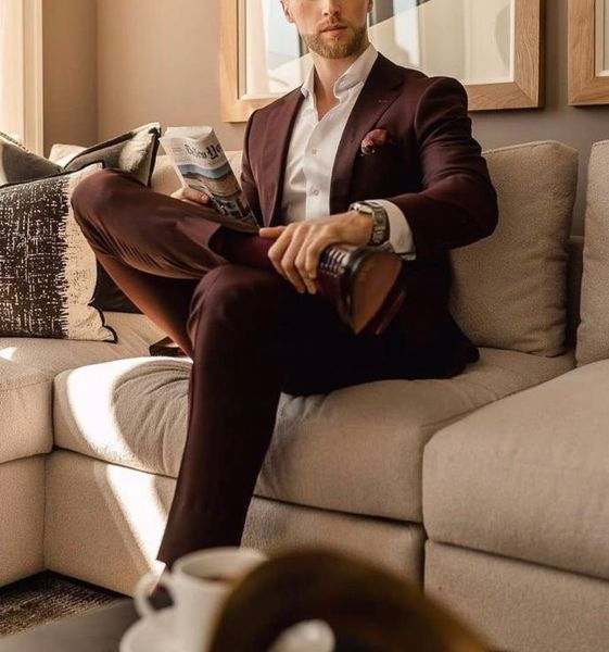 

men's suits & blazers burgundy-style burgundy suit two s b1po, White;black