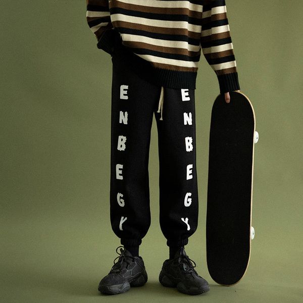 

new 2021 ankle-length black sweatpants streetwear spring autumn hip hop pants men's casual korean oversize joggers trouers hyzx