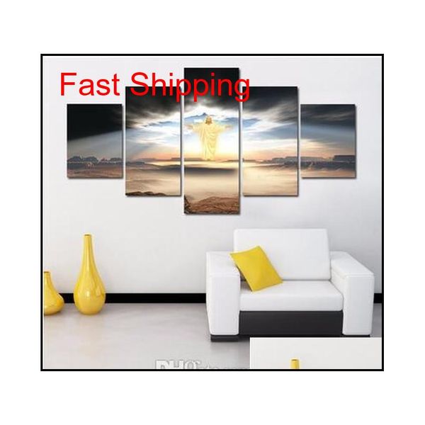 

unframed 5 pcs modern paintings canvas wall art for living room the lord jesus oil painting printed in canvas beau qylcka bdenet