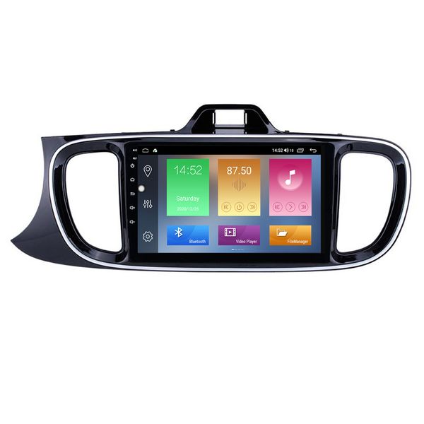 Carro DVD Radio Player para Kia Pegas-2017 Mão esquerda Unidade de Cabeça com DVR Digital TV RetroView Camera SWC Android 10 9 polegadas GPS Navegação