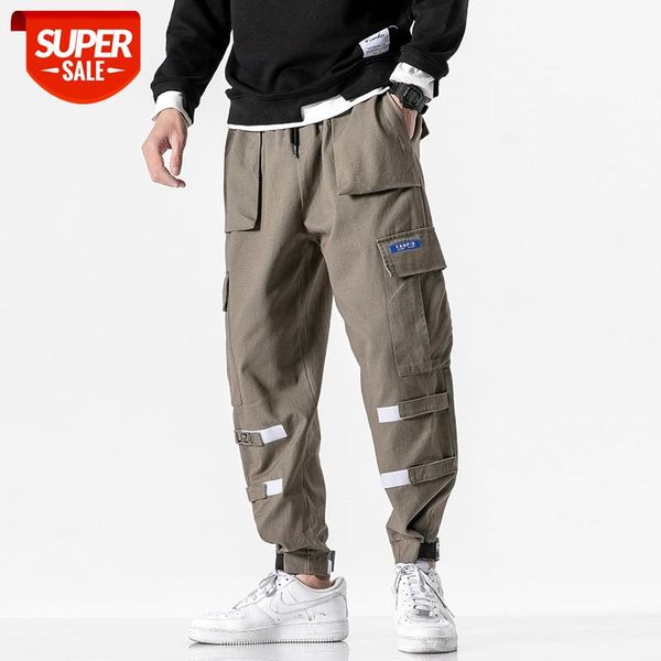

hip hop streetwear cargo 2020 spring autumn black pocket pants fashions joggers casual sweatpants track men's sweat trouser #0p3r