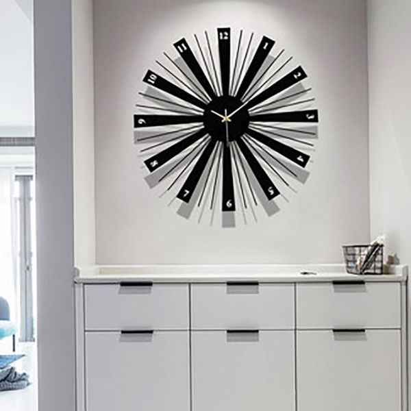 

wall clocks retro creative design clock digital quartz study antique modern large decorative watches home decor w