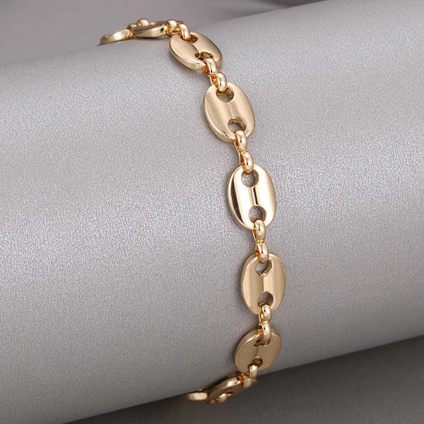 

kenjie jewelry gold plated pig nose bracelet for women, Golden;silver
