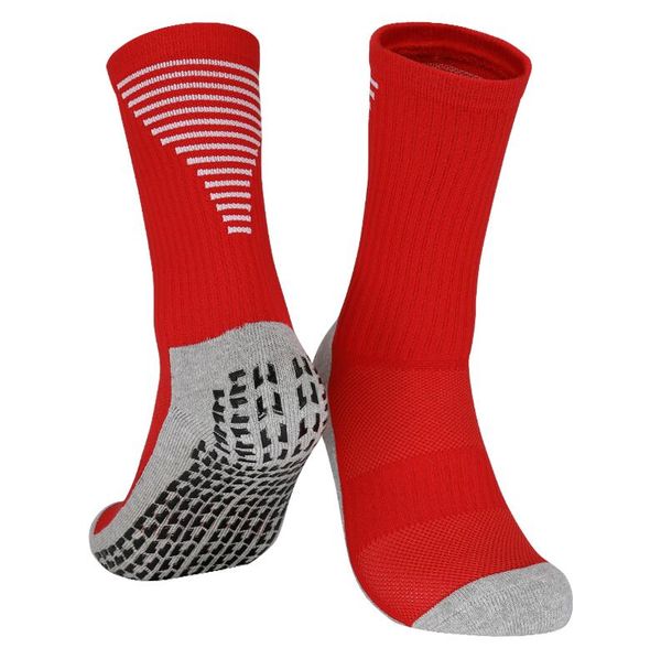 

100pairs outdoor match sports football soccer breathable sweat absorbing towel bottom middle tube socks sock antiskid dispensing, Black