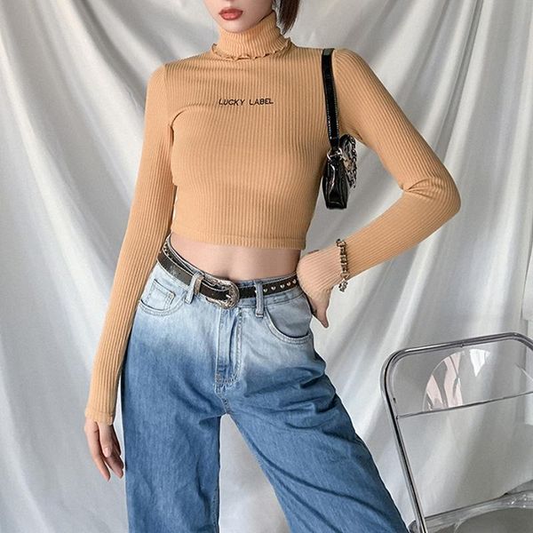 

winter women knitted sweaters solid casual turtleneck pullover basic short jumper autumn sweater female, White;black