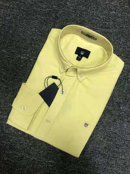 

men's casual shirts homme gan03 100%cotton long sleeve camisa masculina men dress fashion hombre chemises, White;black