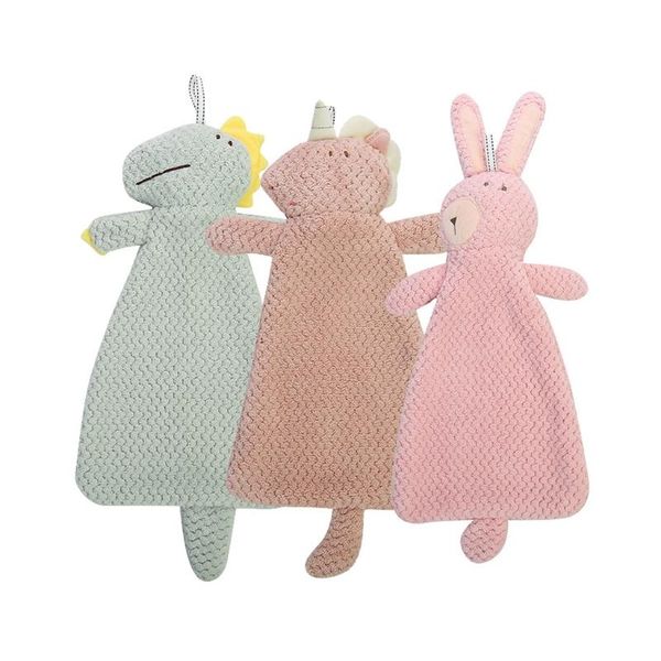 

towel cartoon animal lovely wipe absorbent hanging wash hands soft cleaning handkerchief clean cloth m6ce
