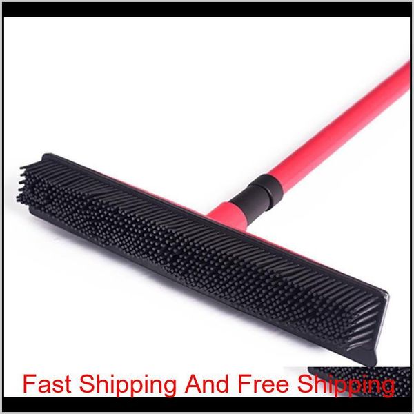 

squeegees broom pet hair removal broom telescoping handle carpet rubber broom removable rod floor water remova qylhfk toys2010