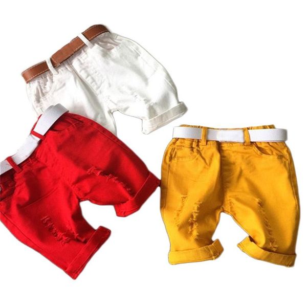 

shorts boys girls summer casual denim design children cotton solid color toddler pants kids clothes infant baby short, Black