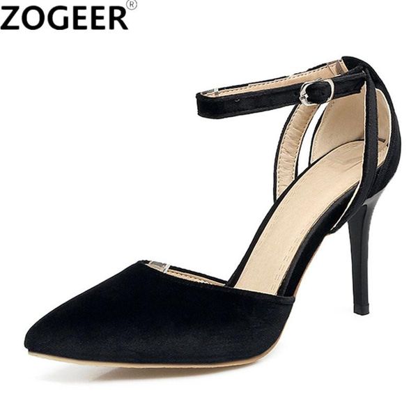 

dress shoes plus size 48 2021 high heels women pumps sweet luxury velvet black pink wedding fashion flock ankle strap