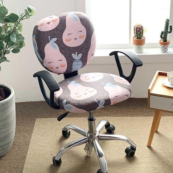 

chair covers universal size stretch spandex anti-dirty computer seat cover removable slipcovers for office chairs1