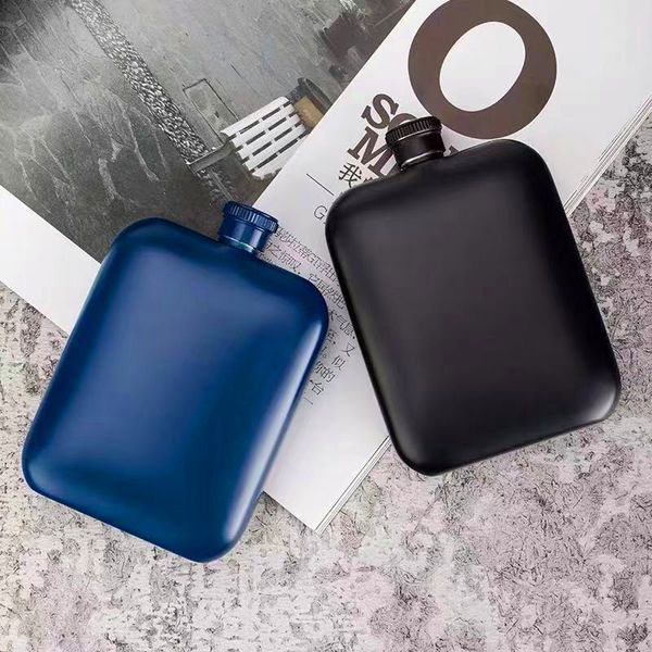 

6oz hip flasks stainless steel flagon with lid cover mini hip flask round wine pot flask wine bottle 103 v2