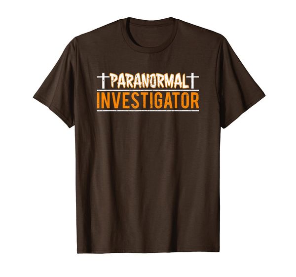 

paranormal investigator t shirt ghost hunting team, White;black