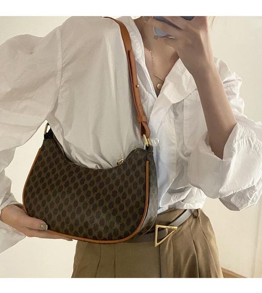 

evening bags women's shoulder bag vintage flower pattern pure color luxury leather zipper handbags wholesale 2021 fashion female