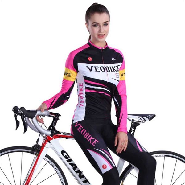 

racing sets style ladies glamour cycling clothes long-sleeved suit quick-drying sweat-wicking self-cultivating yoga clot, Black;blue